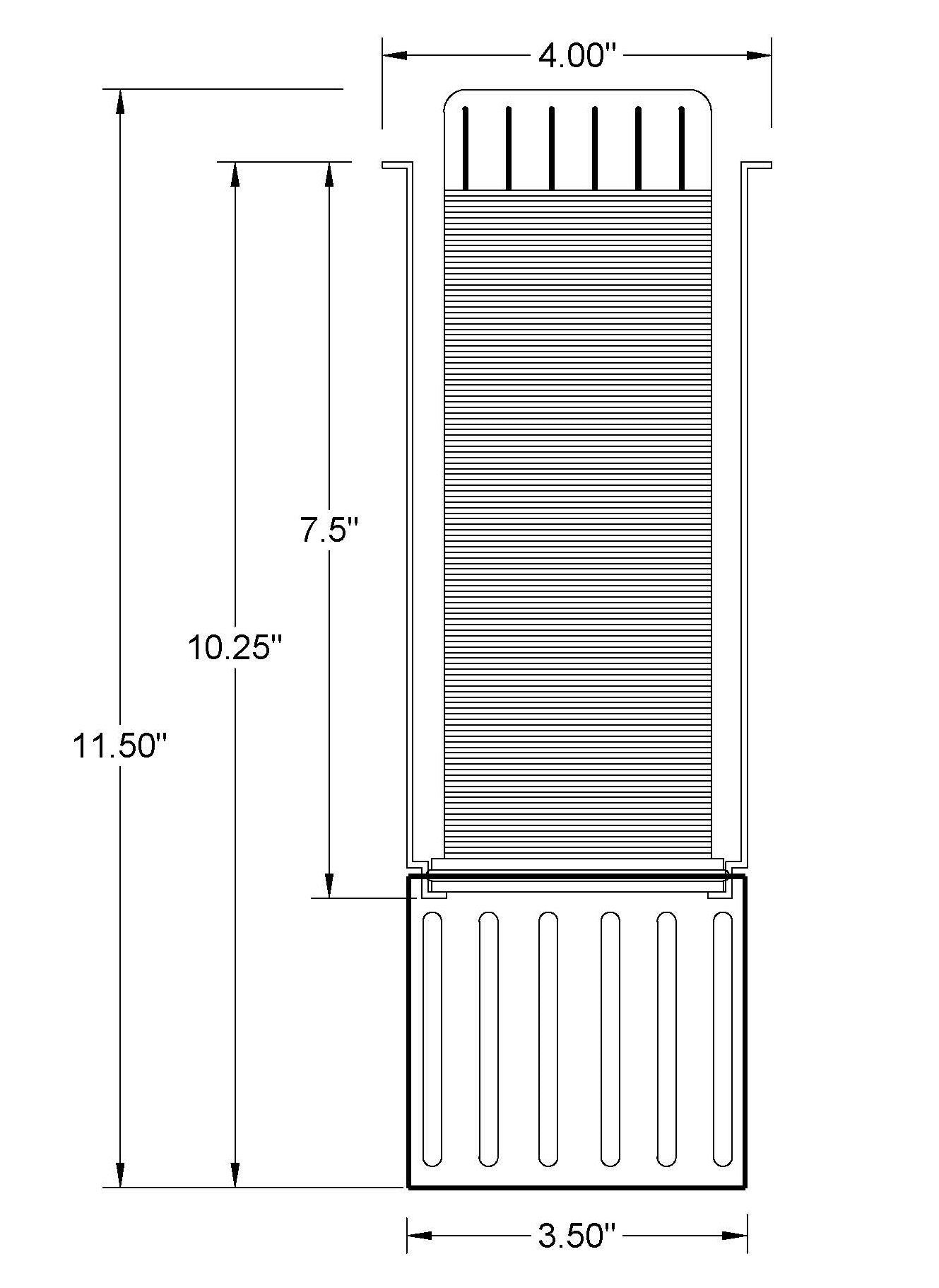 Complete 4” Rapid-Rinse Eco-Filter with Sleeve and Media Cup